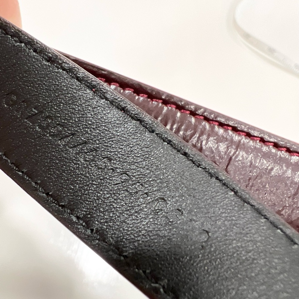 Saint Laurent Cassandre Thin Belt With Square Buckle In Shiny Leather - Picture 9 of 13